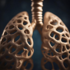 replica de pulmao feito pela impressora 3d